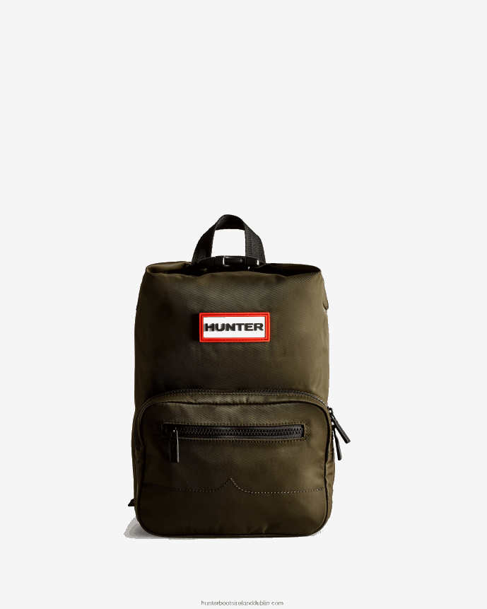 Men Hunter Mini Nylon Pioneer Top Clip Backpack Dark Olive 68TN2X424