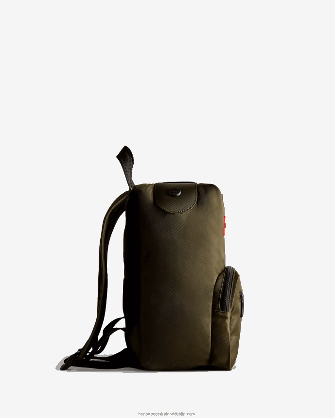 Men Hunter Mini Nylon Pioneer Top Clip Backpack Dark Olive 68TN2X424