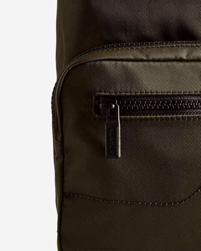 Men Hunter Mini Nylon Pioneer Top Clip Backpack Dark Olive 68TN2X424