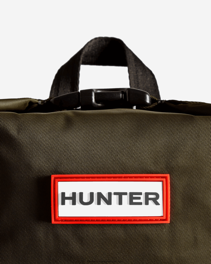 Men Hunter Mini Nylon Pioneer Top Clip Backpack Dark Olive 68TN2X424