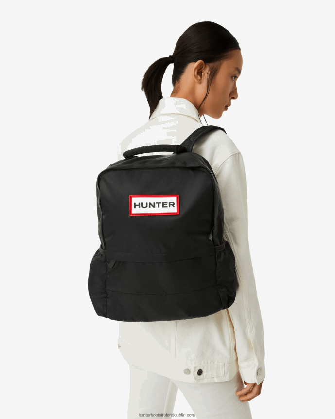 Men Hunter Nylon Backpack Black 68TN2X430