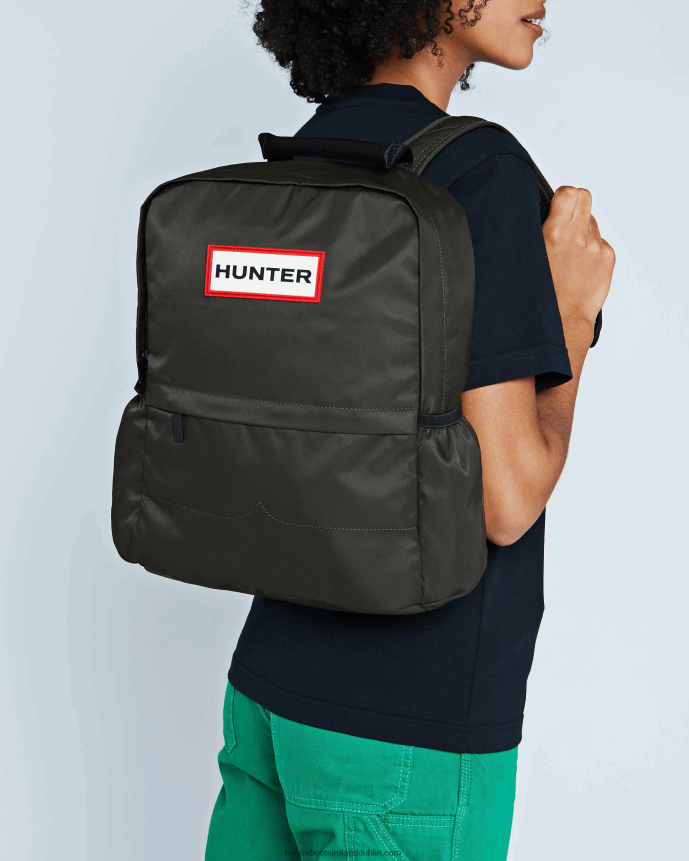 Men Hunter Nylon Backpack Dark Olive 68TN2X431
