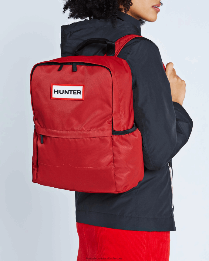 Men Hunter Nylon Backpack Military Red 68TN2X432
