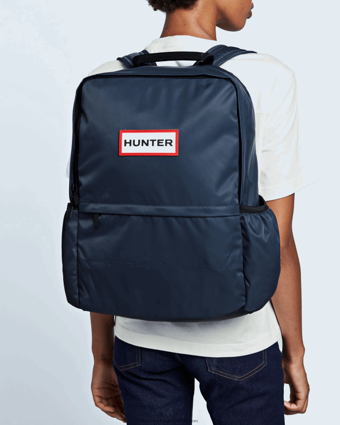 Men Hunter Nylon Large Backpack Navy 68TN2X436