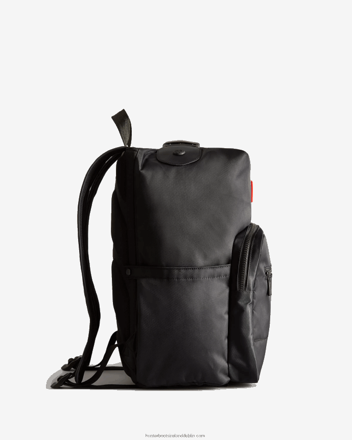 Men Hunter Nylon Pioneer Top Clip Backpack Black 68TN2X376