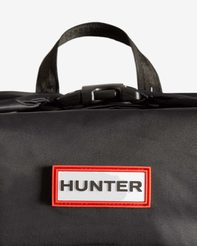 Men Hunter Nylon Pioneer Top Clip Backpack Black 68TN2X376