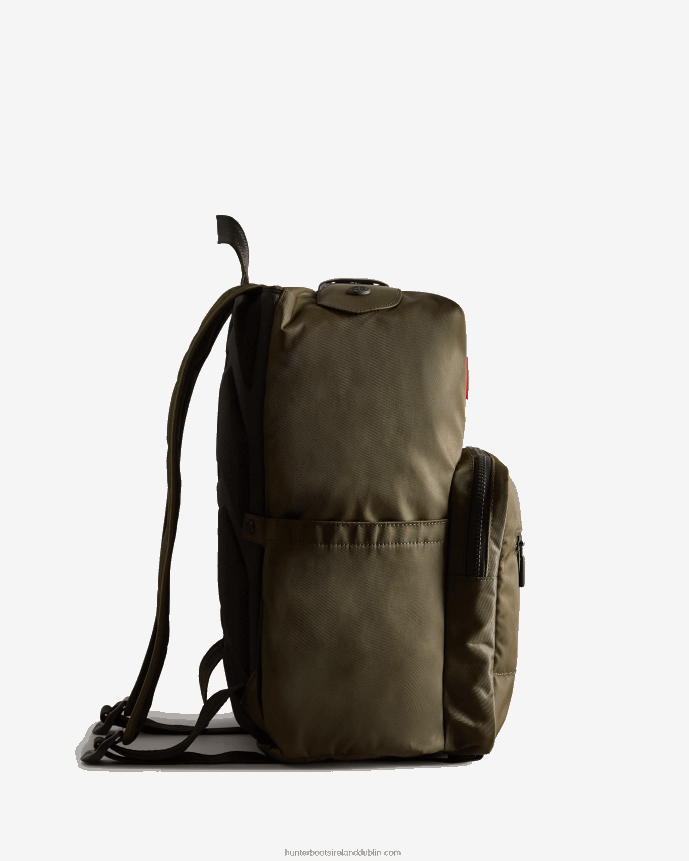 Men Hunter Nylon Pioneer Top Clip Backpack Dark Olive 68TN2X419