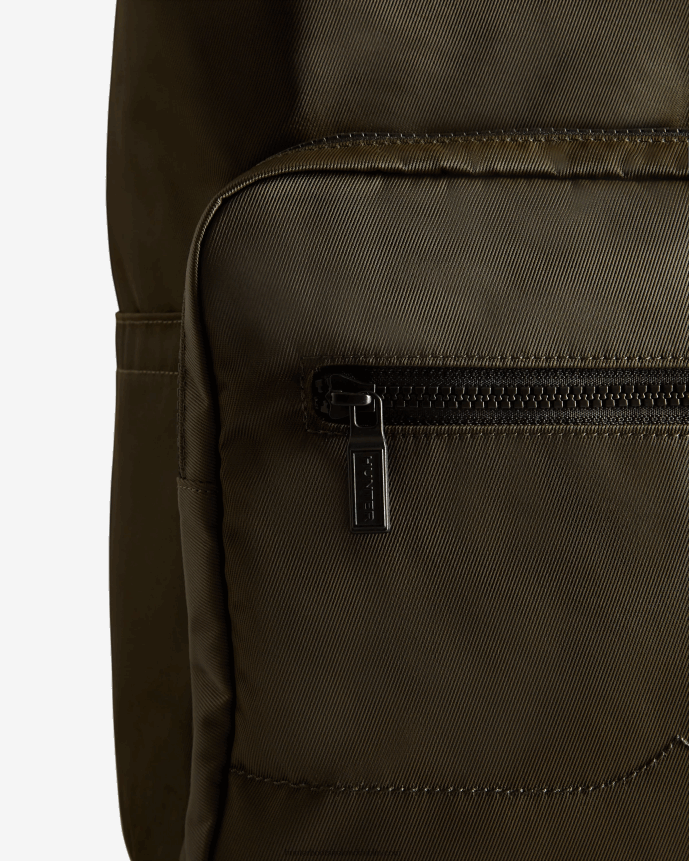 Men Hunter Nylon Pioneer Top Clip Backpack Dark Olive 68TN2X419