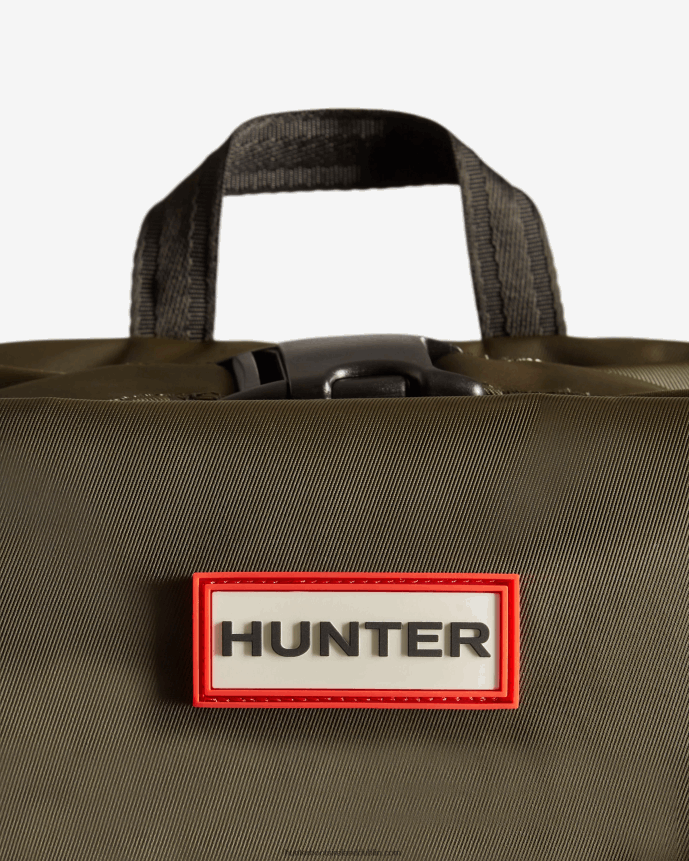 Men Hunter Nylon Pioneer Top Clip Backpack Dark Olive 68TN2X419