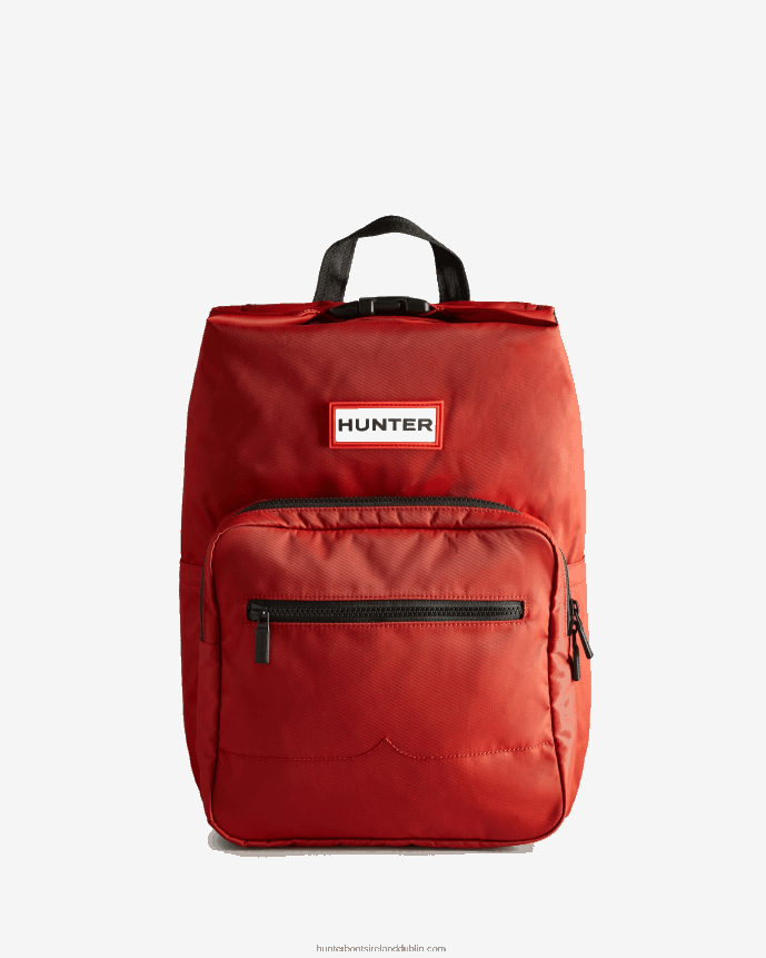 Men Hunter Nylon Pioneer Top Clip Backpack Military Red 68TN2X420