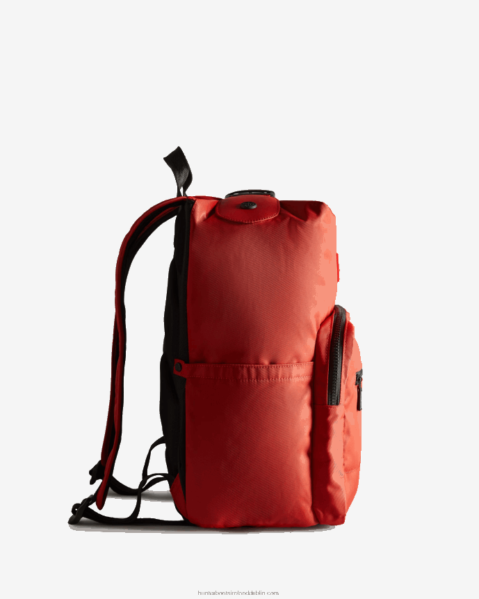Men Hunter Nylon Pioneer Top Clip Backpack Military Red 68TN2X420