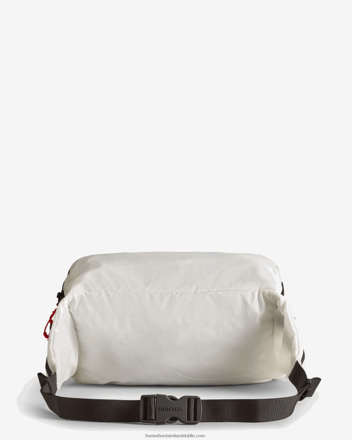 Men Hunter Travel Ripstop Recycled Nylon Two-Way Backpack White/Red Box Logo 68TN2X407