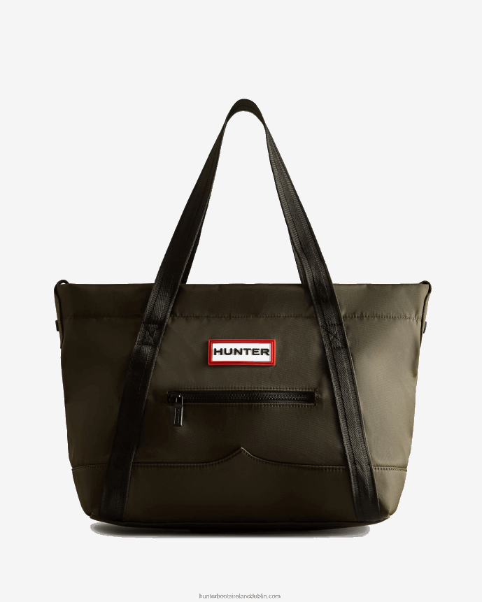 Men Hunter Nylon Medium Top Clip Tote Bag Dark Olive 68TN2X458