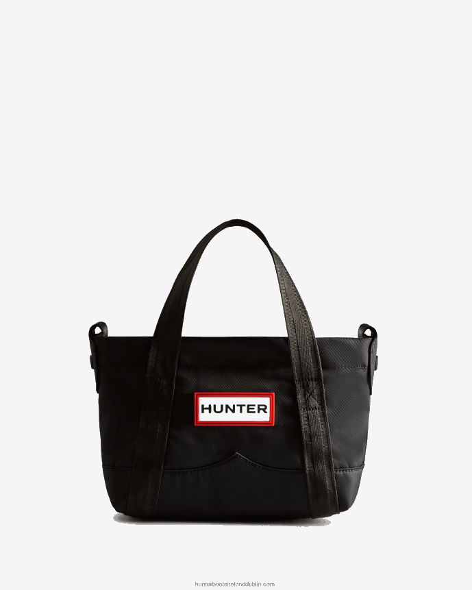 Men Hunter Nylon Mini Top Clip Tote Bag Black 68TN2X461