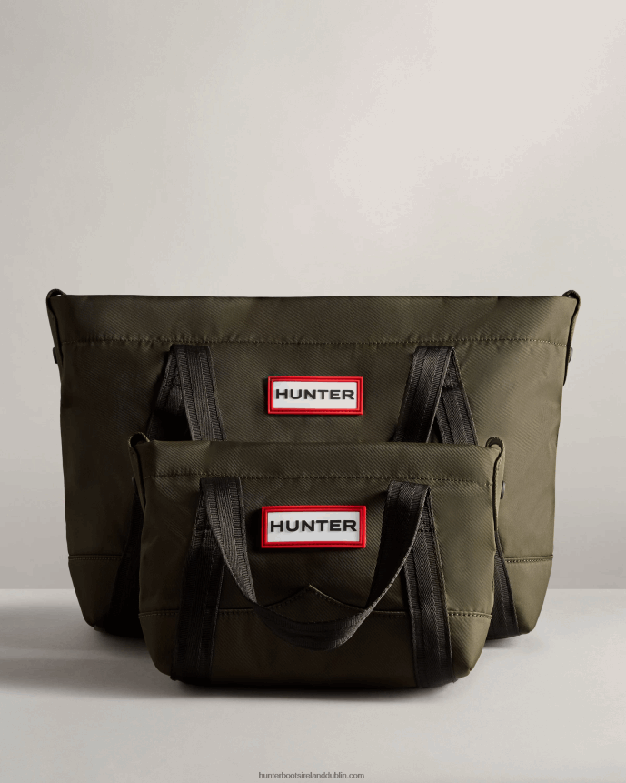 Men Hunter Nylon Mini Top Clip Tote Bag Dark Olive 68TN2X462