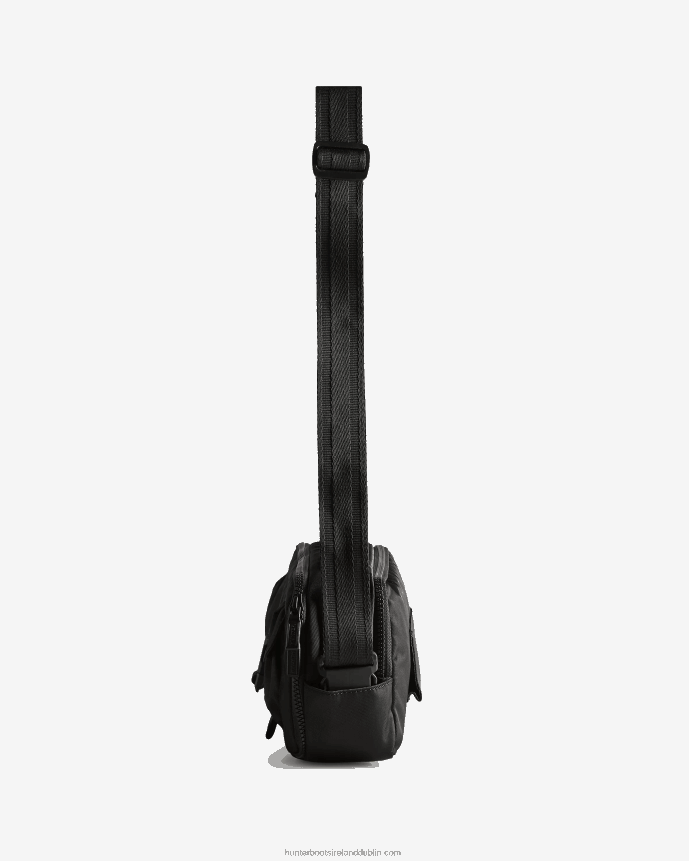 Men Hunter Nylon Three-Way Top Clip Crossbody Bag Black 68TN2X466