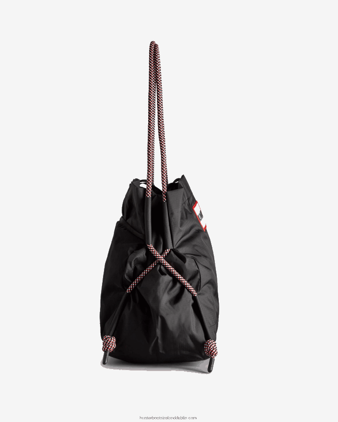 Men Hunter Travel Ripstop Recycled Nylon Beach Bag Black/Red Box Logo 68TN2X379