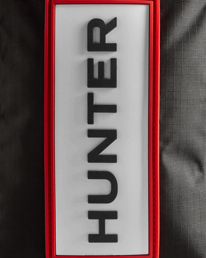 Men Hunter Travel Ripstop Recycled Nylon Phone Pouch Black/Red Box Logo 68TN2X377