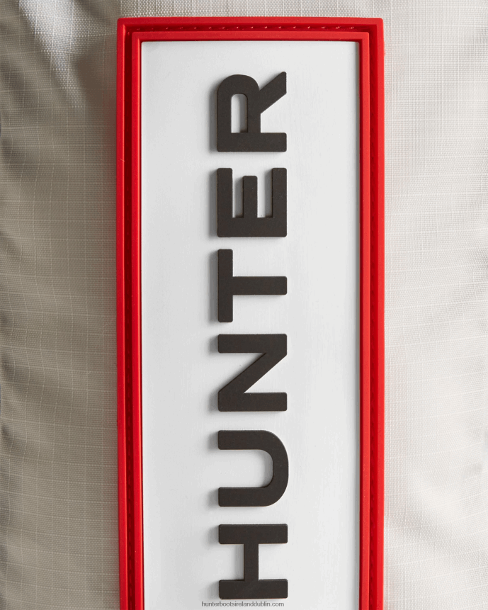 Men Hunter Travel Ripstop Recycled Nylon Phone Pouch White/Red Box Logo 68TN2X378