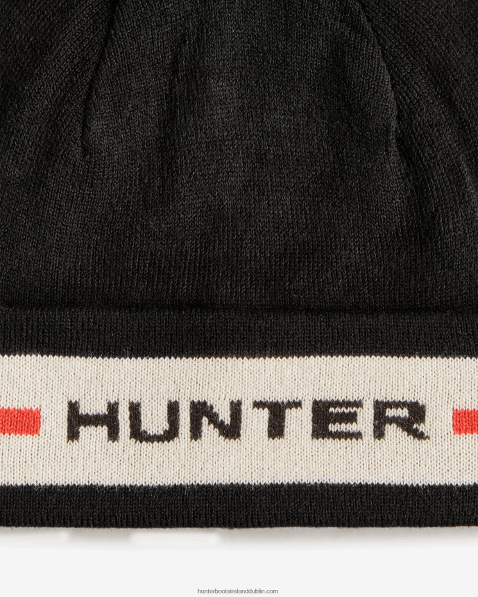 Men Hunter Branded Cuff Beanie Black Multi 68TN2X408