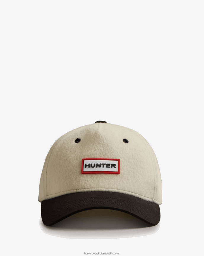 Men Hunter Wool Logo Baseball Cap White Willow 68TN2X497