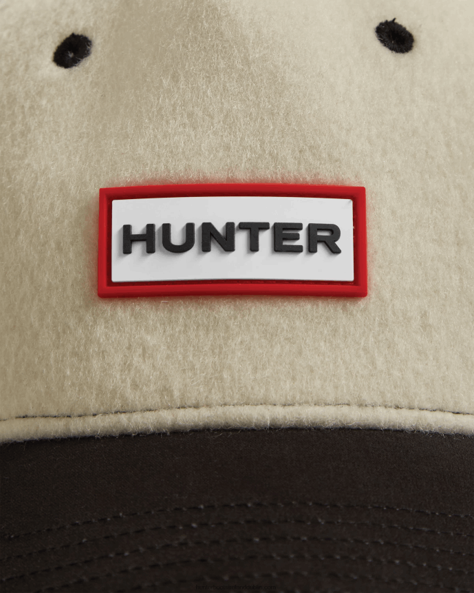Men Hunter Wool Logo Baseball Cap White Willow 68TN2X497