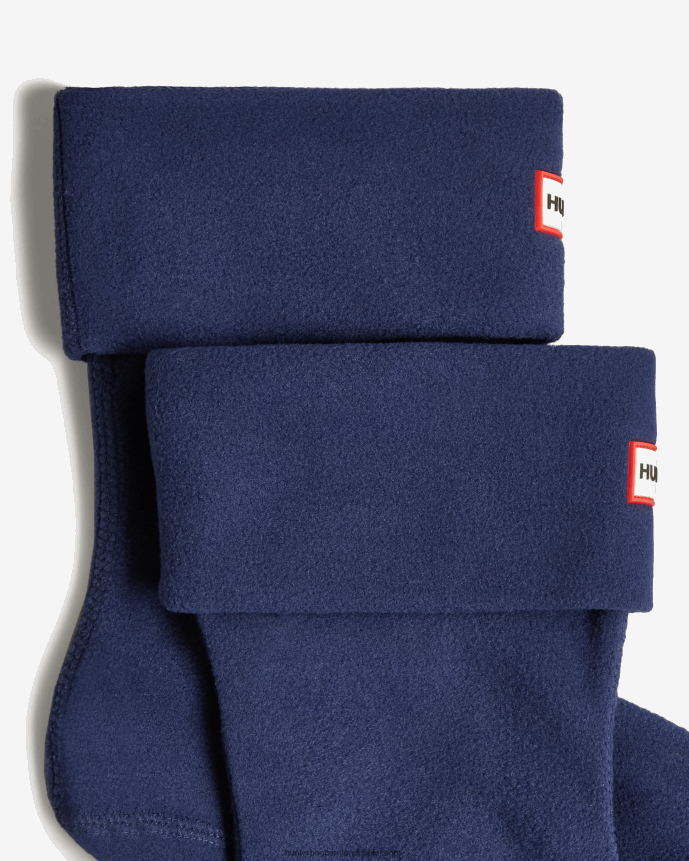 Men Hunter Recycled Fleece Cuff Short Boot Socks Navy 68TN2X478