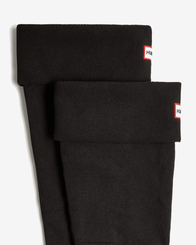 Men Hunter Recycled Fleece Cuff Tall Boot Socks Black 68TN2X396