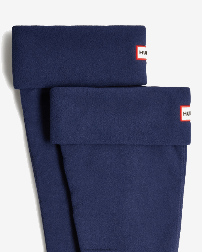 Men Hunter Recycled Fleece Cuff Tall Boot Socks Navy 68TN2X477