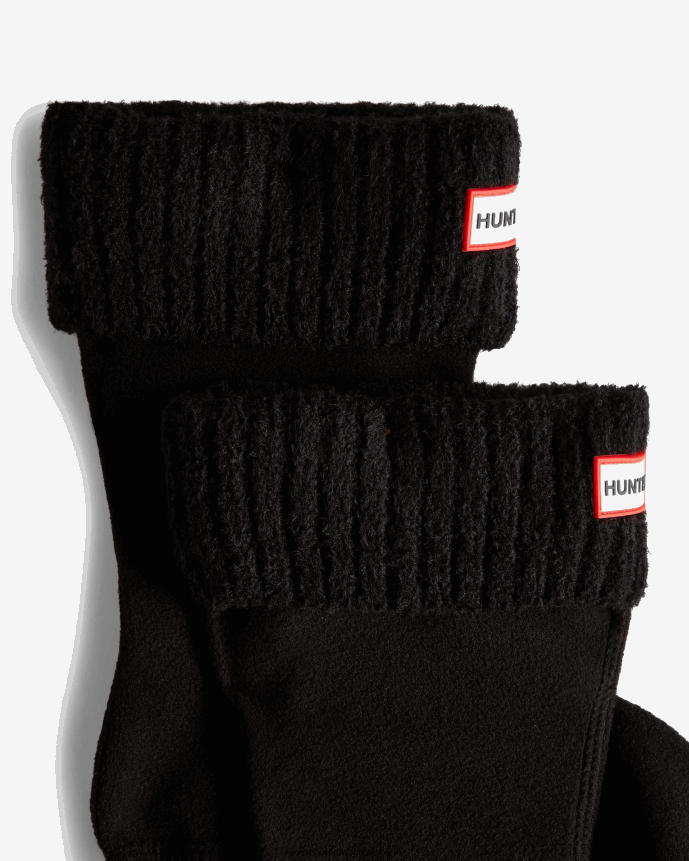 Men Hunter Recycled Nylon Blend Cuff Short Boot Socks Black 68TN2X405