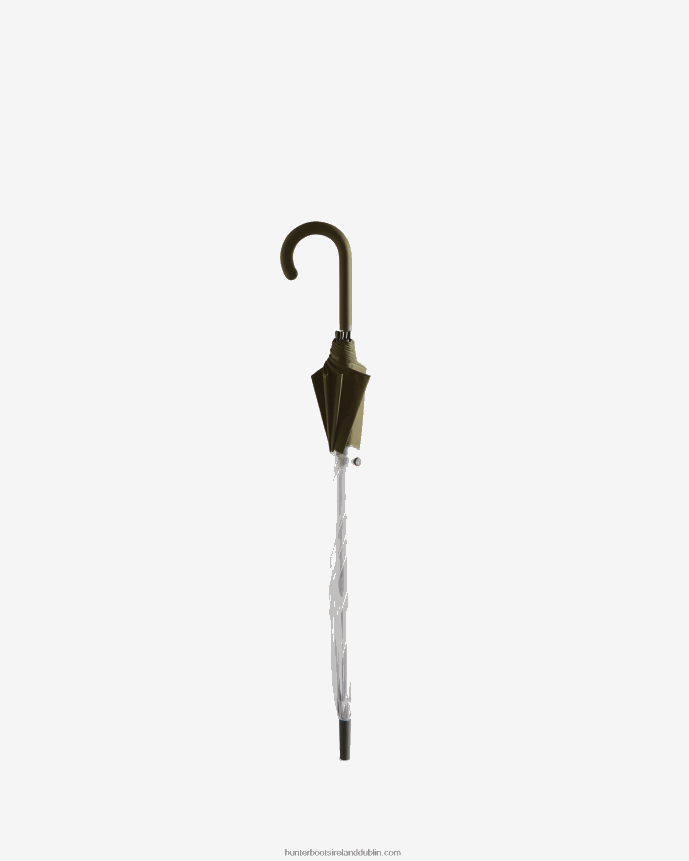 Men Hunter Transparent Moustache Bubble Umbrella Dark Olive 68TN2X392