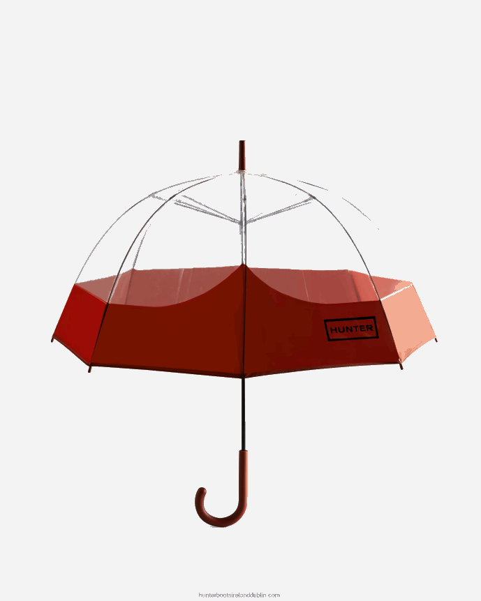 Men Hunter Transparent Moustache Bubble Umbrella Military Red 68TN2X393