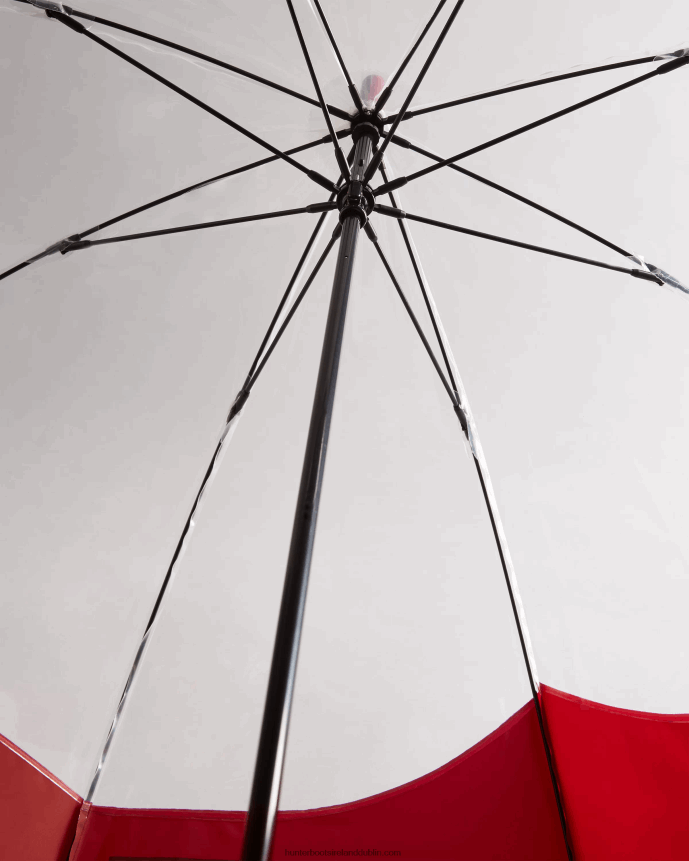 Men Hunter Transparent Moustache Bubble Umbrella Military Red 68TN2X393