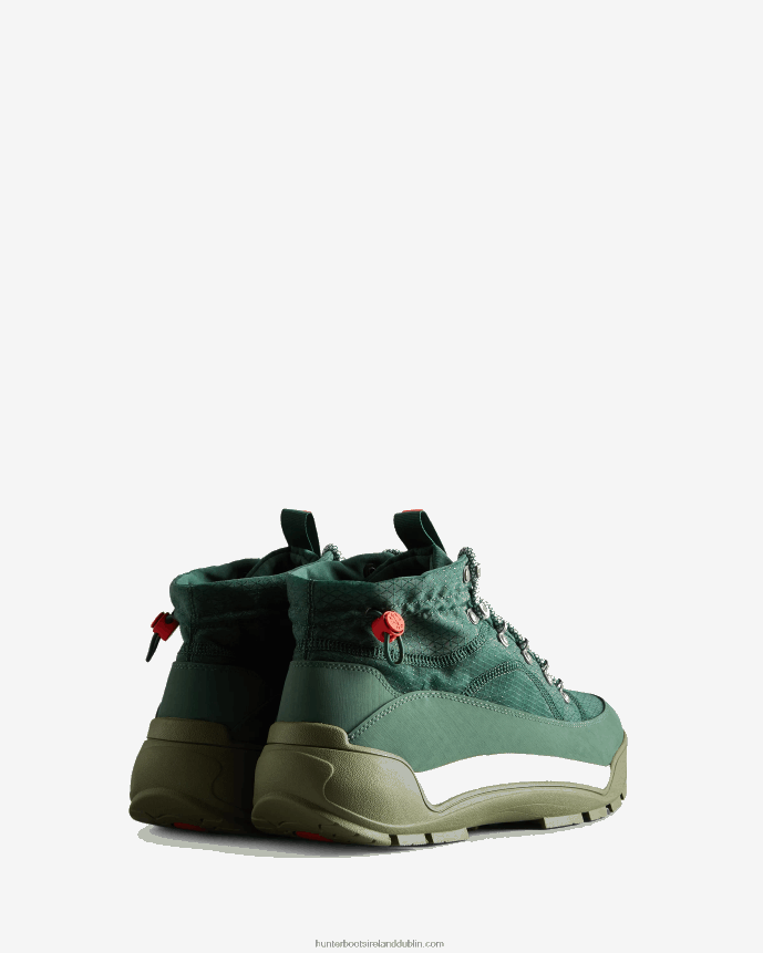 Men Hunter Travel Explorer Lace-Up Commando Boots Thicket Green/Shaded White/Linear Rainbow 68TN2X577