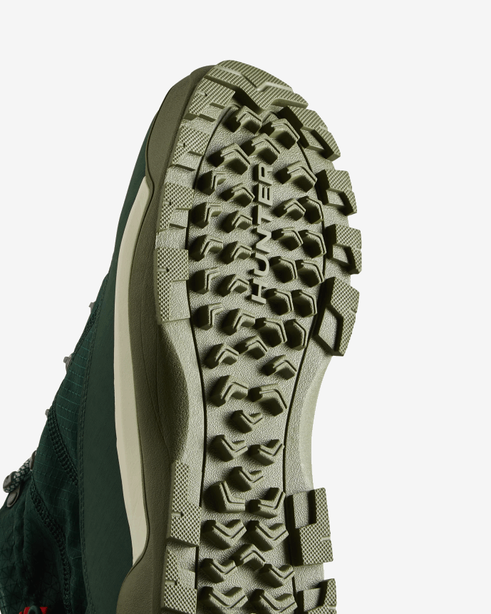 Men Hunter Travel Explorer Lace-Up Commando Boots Thicket Green/Shaded White/Linear Rainbow 68TN2X577
