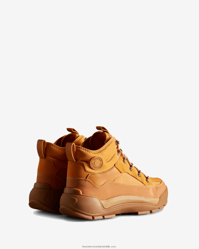 Men Hunter Urban Explorer Lace-Up Leather Commando Boots Folk Amber/Gum 68TN2X590