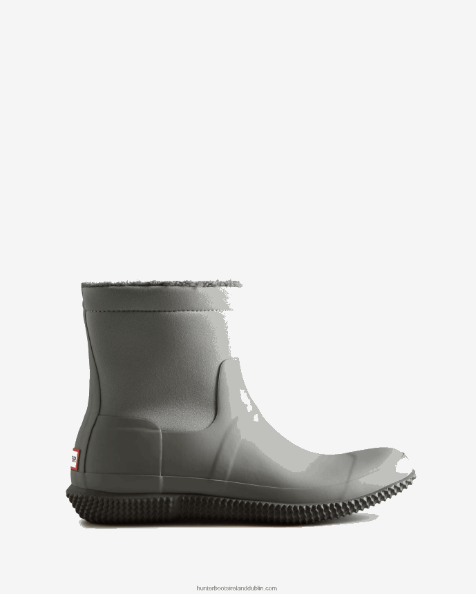 Men Hunter Insulated Roll Top Vegan Shearling Boots Tundra Grey/Docker Grey 68TN2X599