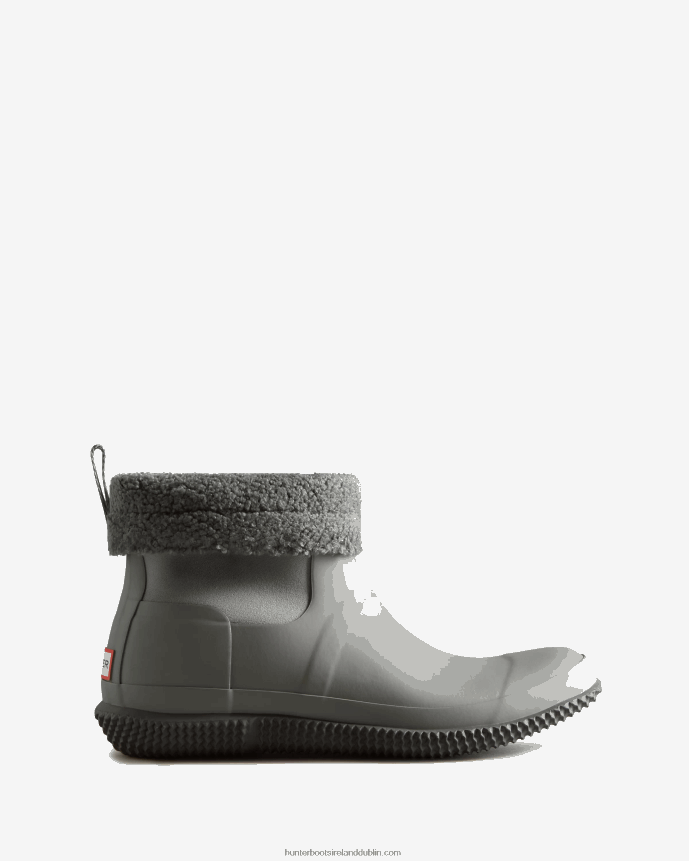 Men Hunter Insulated Roll Top Vegan Shearling Boots Tundra Grey/Docker Grey 68TN2X599