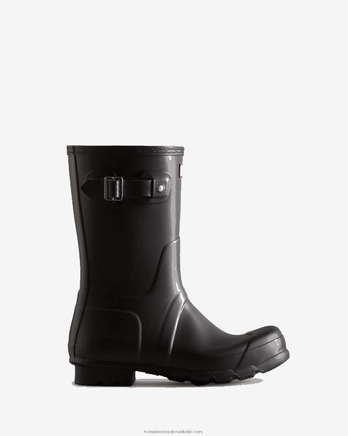 Men Hunter Original Short Rain Boots Black 68TN2X504