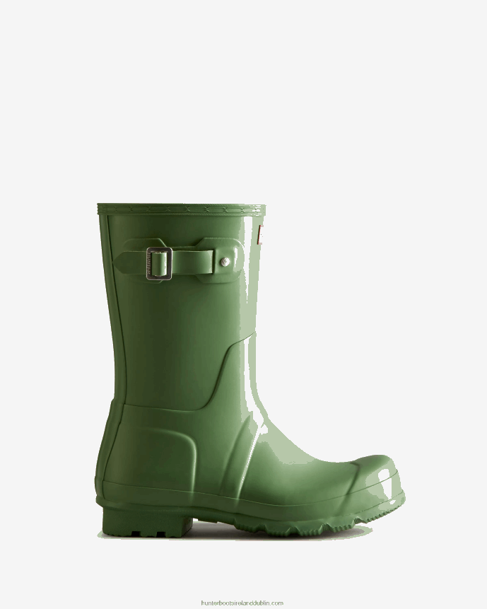Men Hunter Original Short Rain Boots Fell Green 68TN2X551