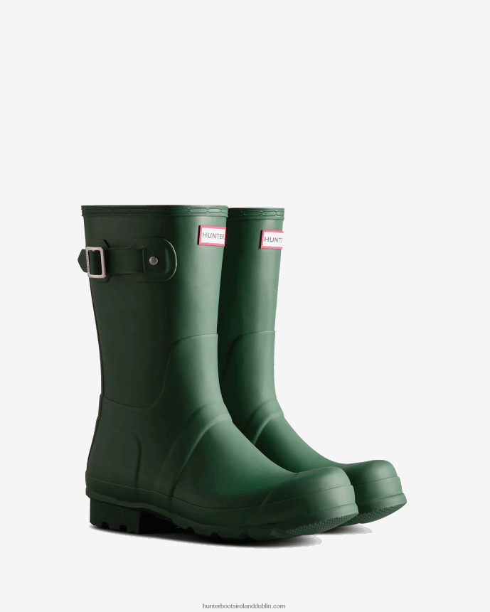 Men Hunter Original Short Rain Boots Thicket Green 68TN2X547