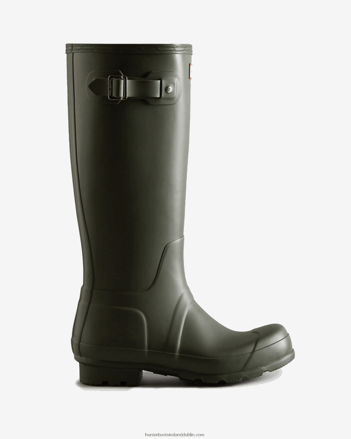 Men Hunter Original Tall Rain Boots Dark Olive 68TN2X516