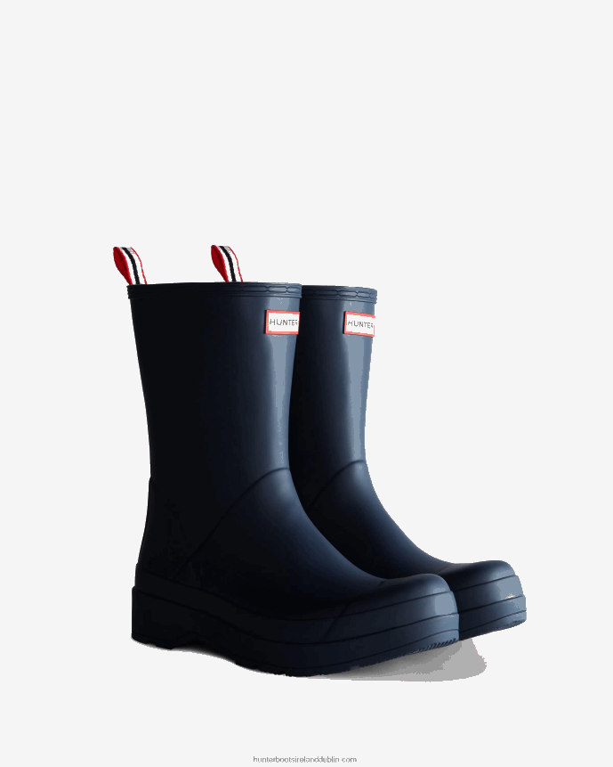 Men Hunter Play Mid-Height Rain Boots Valtameri Blue 68TN2X523