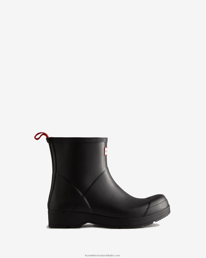 Men Hunter Play Short Rain Boots Black 68TN2X525