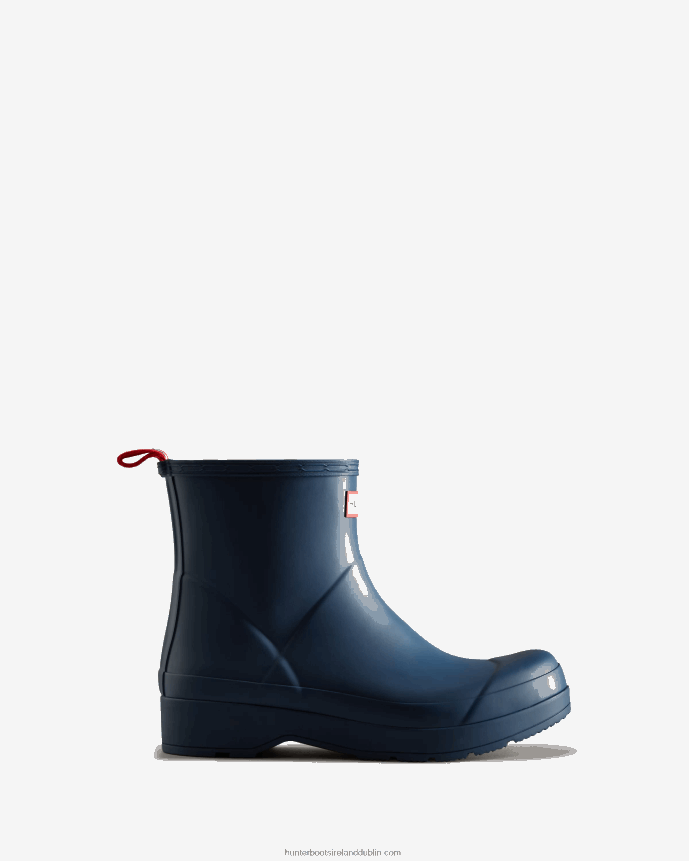 Men Hunter Play Short Rain Boots Kerhuelen Navy 68TN2X553