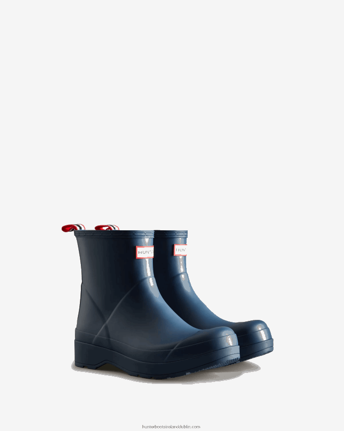 Men Hunter Play Short Rain Boots Kerhuelen Navy 68TN2X553