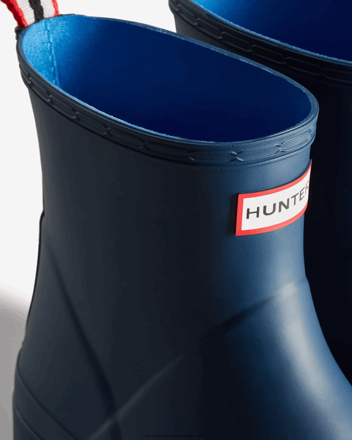 Men Hunter Play Short Rain Boots Kerhuelen Navy 68TN2X553