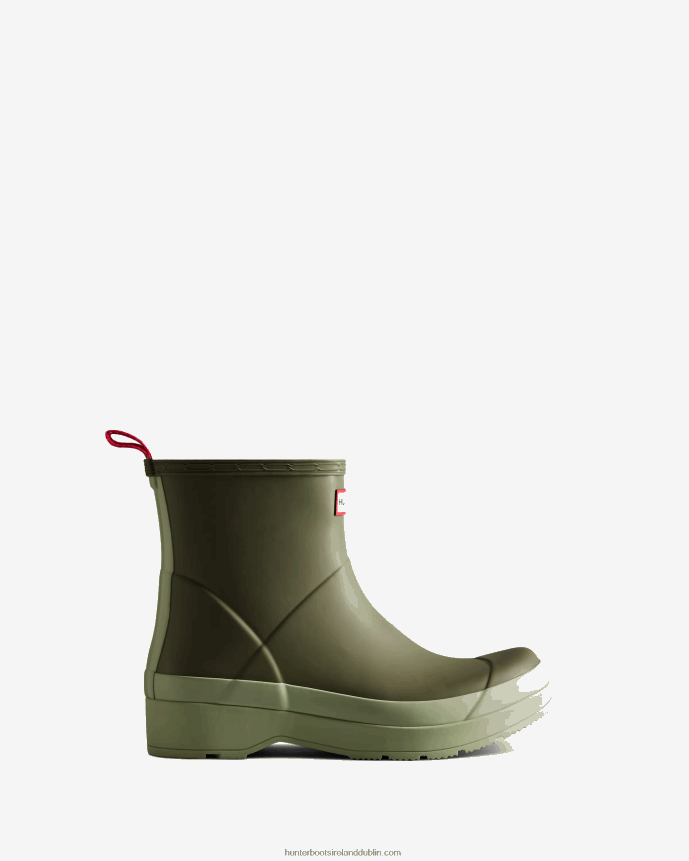 Men Hunter Play Short Rain Boots Lichen Green/Everglade Green 68TN2X501