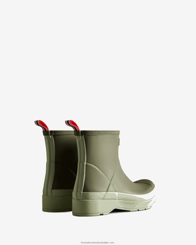 Men Hunter Play Short Rain Boots Lichen Green/Everglade Green 68TN2X501