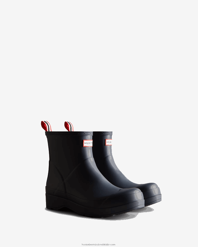 Men Hunter Play Short Rain Boots Valtameri Blue 68TN2X527